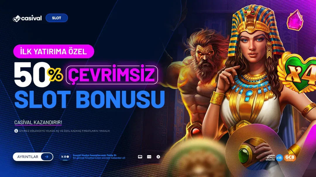 Yeni Üyelere Özel %50 Çevrimsiz Slot Bonusu