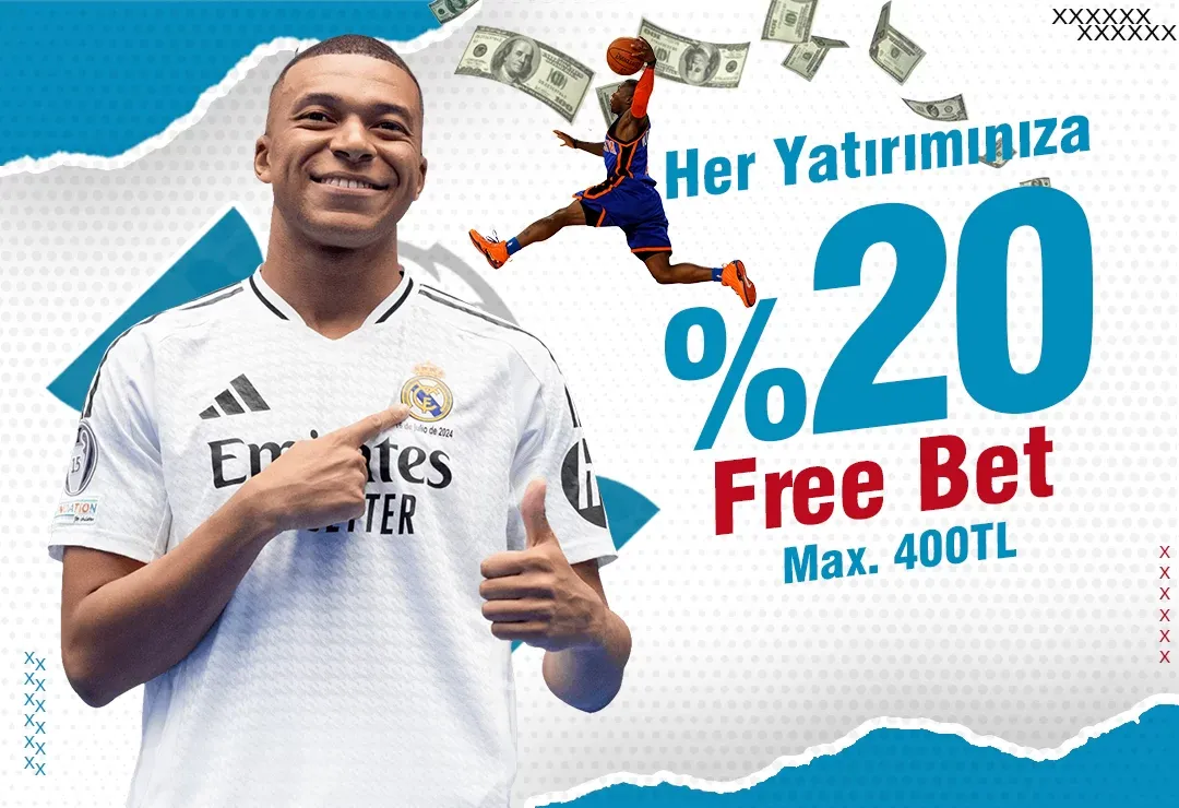 %20 Freebet Spor Yatırım Bonusu