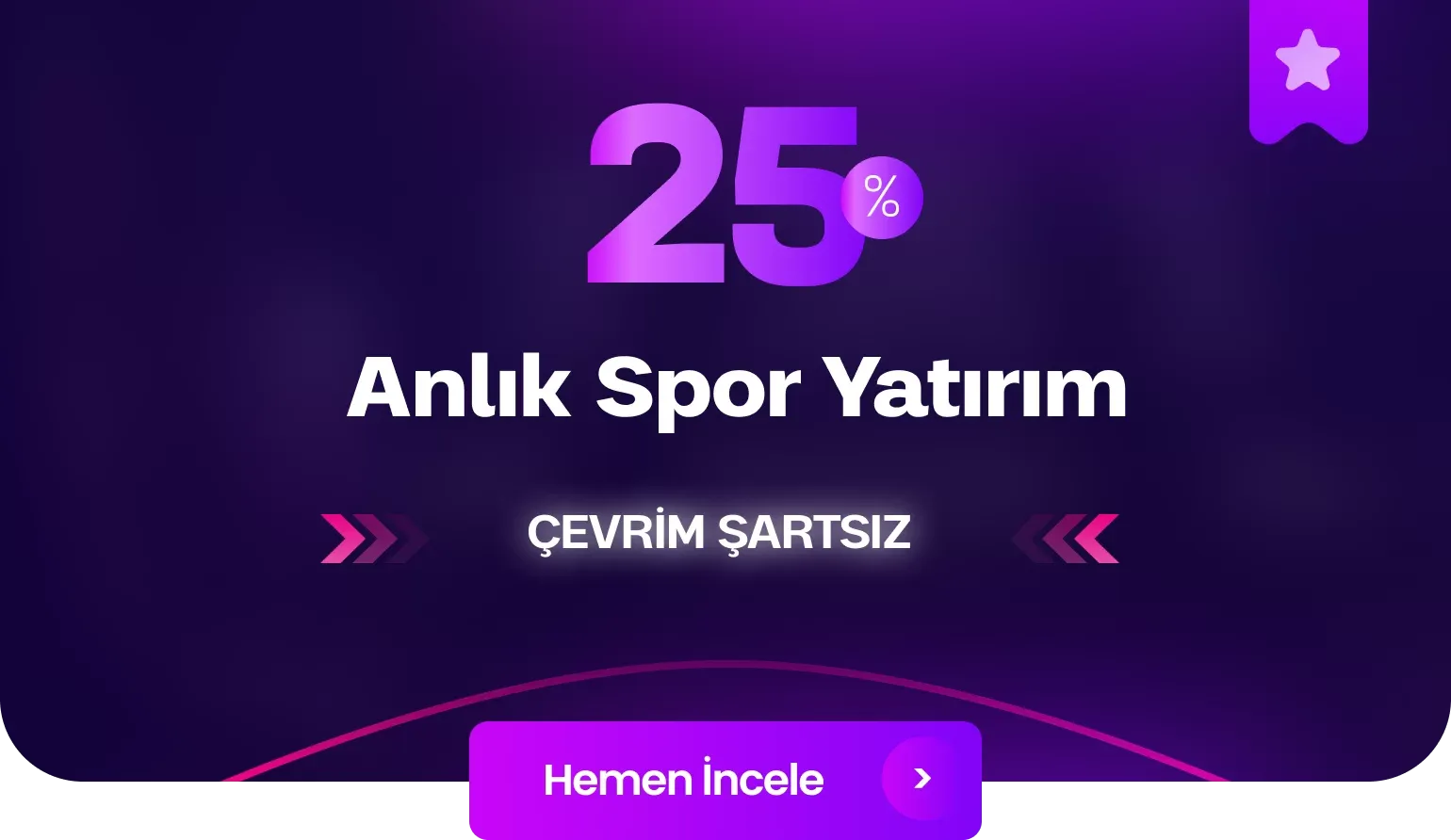 %25 Çevrimsiz Spor Yatırım Bonusu Fırsatı