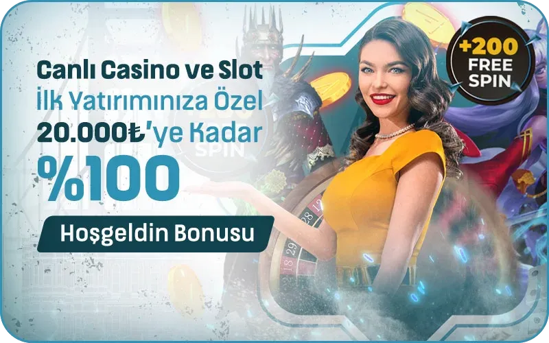 %100 Hoş Geldin Casino Ve Slot Bonusu